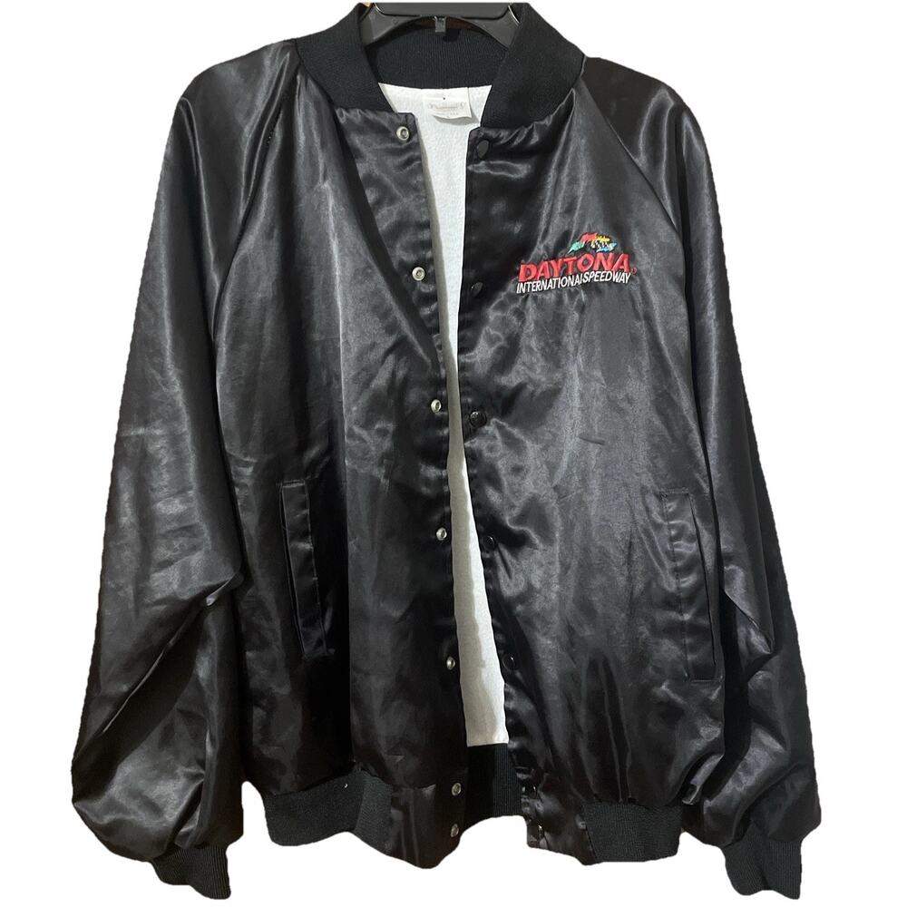 Daytona International Speedway Auburn Sportswear Satin Full Zip Jacket Large